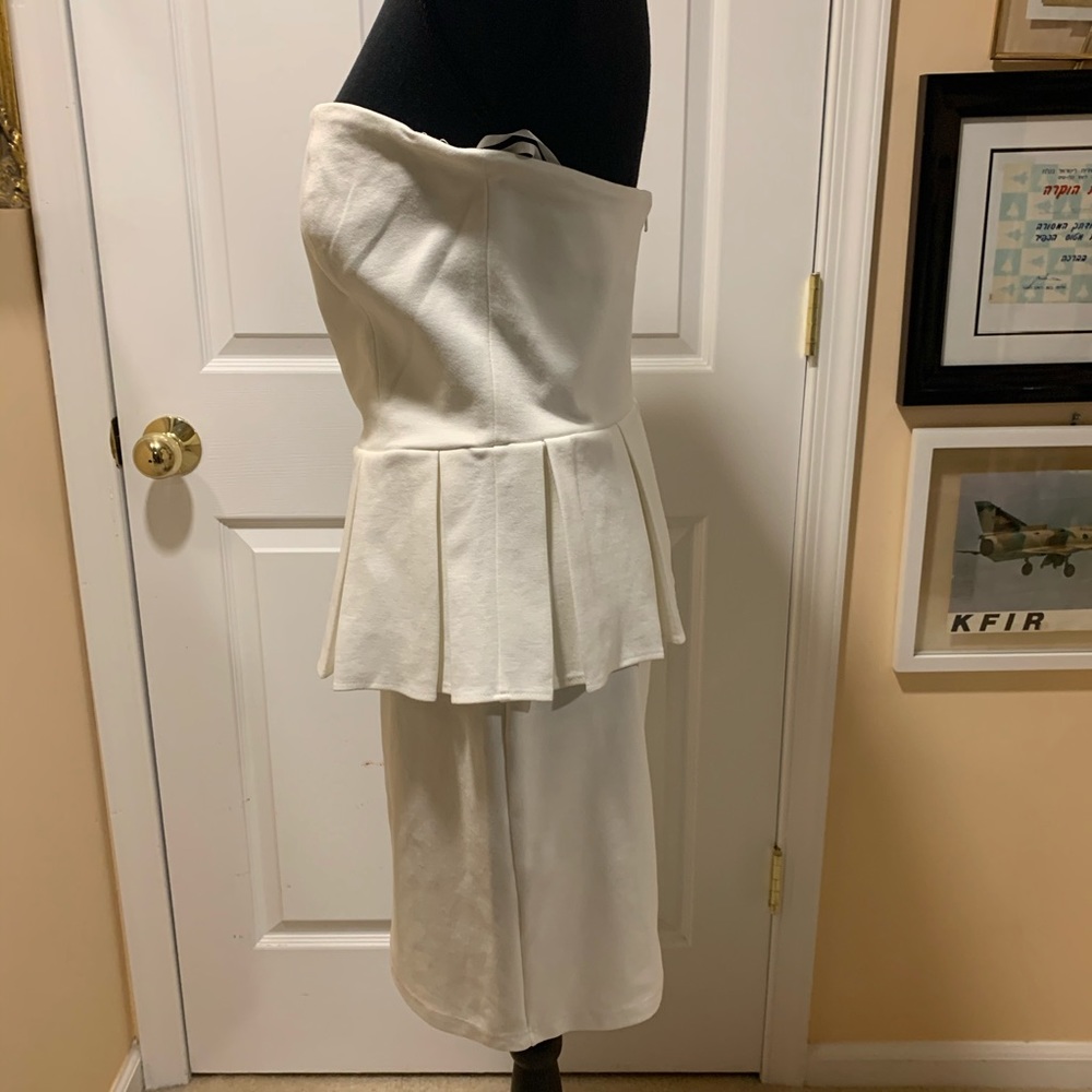 Talulah strapless peplum style mini dress size L - Picture 7 of 15